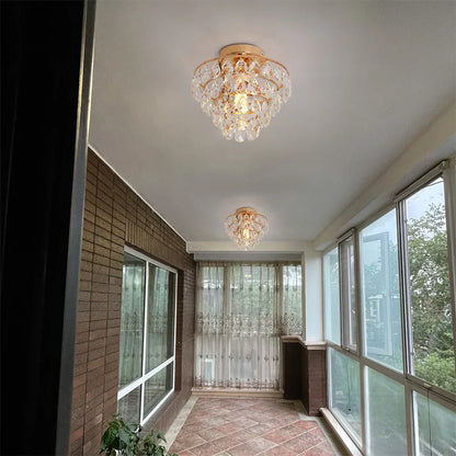 DecorBites™ Crystal LED Chandelier Ceiling Lamp for Living Dining Room Decor