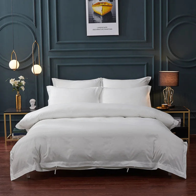 DecorBites™ Brushed Hotel Style Bedding Sets - Solid Color Duvet Set, Skin Friendly, Single Double