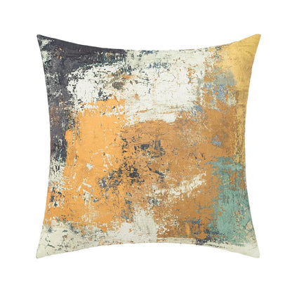 DecorBites™ Abstract Geometric Print Cotton Linen Pillow Cover Nordic Style Decor Pillowcase