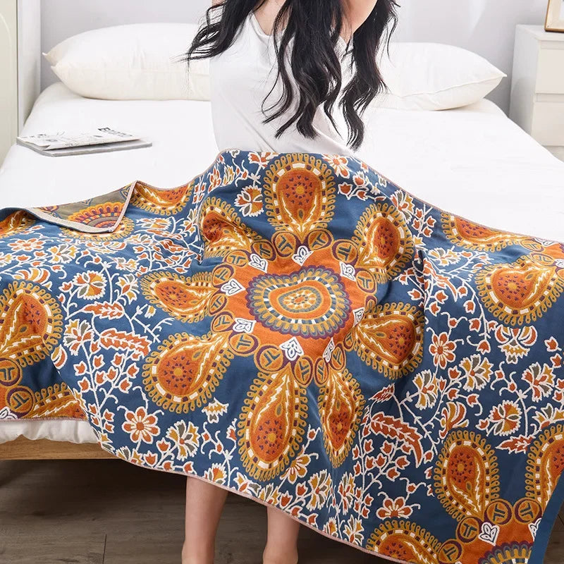DecorBites™ Kawaii Cartoon Adults Bath Towel - Soft Cotton Gauze, Absorbent & Quick-Dry - Large 80x160cm Beach Wrap