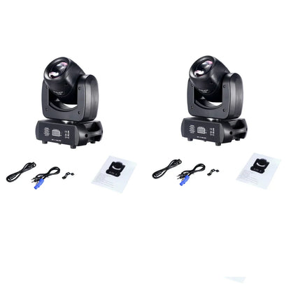 DecorBites™ 120W LED Moving Head Light Beam Spot Wash Gobo 8 Face Roto Prism