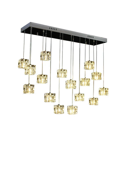 DecorBites™ Crystal Chandelier Pendant Light for Modern Indoor Dining and Kitchen Lighting