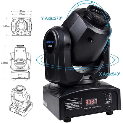 DecorBites™ Big Dipper 10W Spot Light with Pattern Effects and DMX512 Control