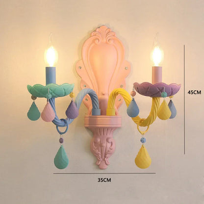 DecorBites™ Crystal Luxury Candle Chandelier Vanity Pendant Light for Living Dining Bedroom
