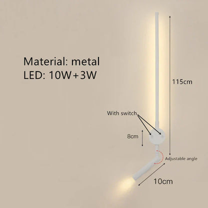 DecorBites™ Adjustable Angle LED Wall Lamp 3000K Sconces for Bedside Reading