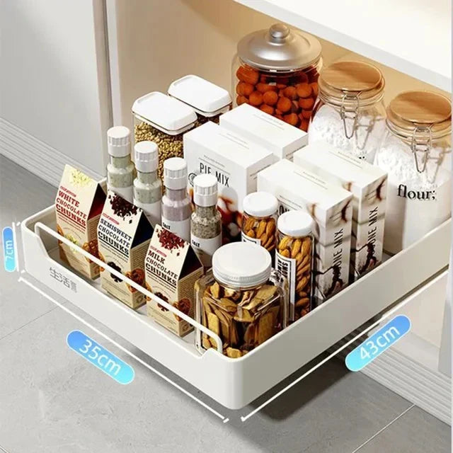 ™ Kitchen Organizer Rack for Cabinets Storage and Tableware - Slide Dish Rack