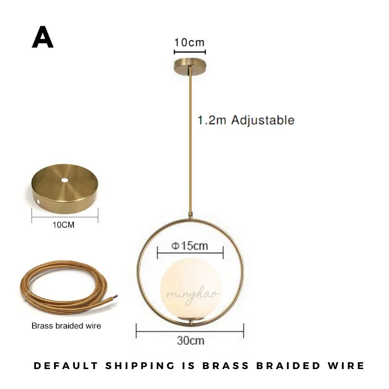 DecorBites™ Glass Ball LED Chandelier - Minimalist Nordic Art for Home, Restaurant, Bar & Bedroom