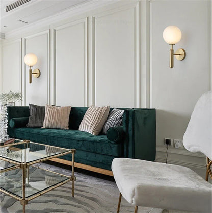 DecorBites™ Glass Ball Wall Lamp Metal Wall Lights for Modern Living Room Decoration