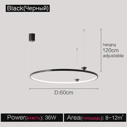 DecorBites™ Italian Style Annular Pendant Lamp for Living Room, Dining Room, Bedroom
