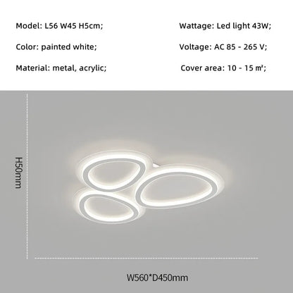 DecorBites™ Circular Lumines Panel Ceiling Light for Living Dining Room Decor