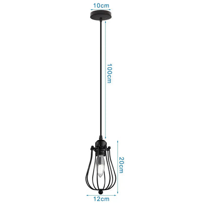 DecorBites™ Industrial Loft Pendant LED Ceiling Light for Home Living Room Kitchen Decor