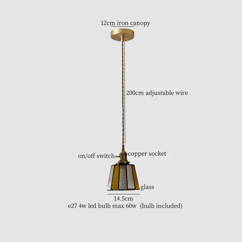 DecorBites™ Green Glass LED Pendant Lights - Nordic Minimalist Style for Bedroom, Living Room