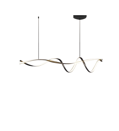 DecorBites™ Black Modern LED Chandelier Dining Room Kitchen Island Bar Ceiling Fixture
