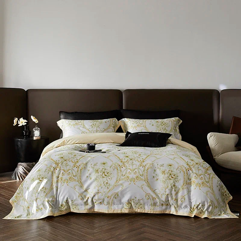 ™ Luxe 100s Egyptian Cotton Bedding Set: Sheet, Blanket, Cover, Pillowcase