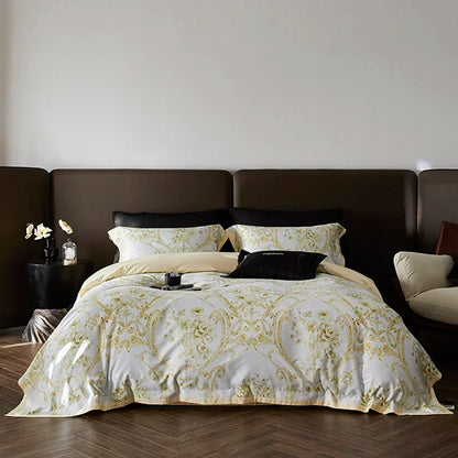 ™ Luxe 100s Egyptian Cotton Bedding Set: Sheet, Blanket, Cover, Pillowcase