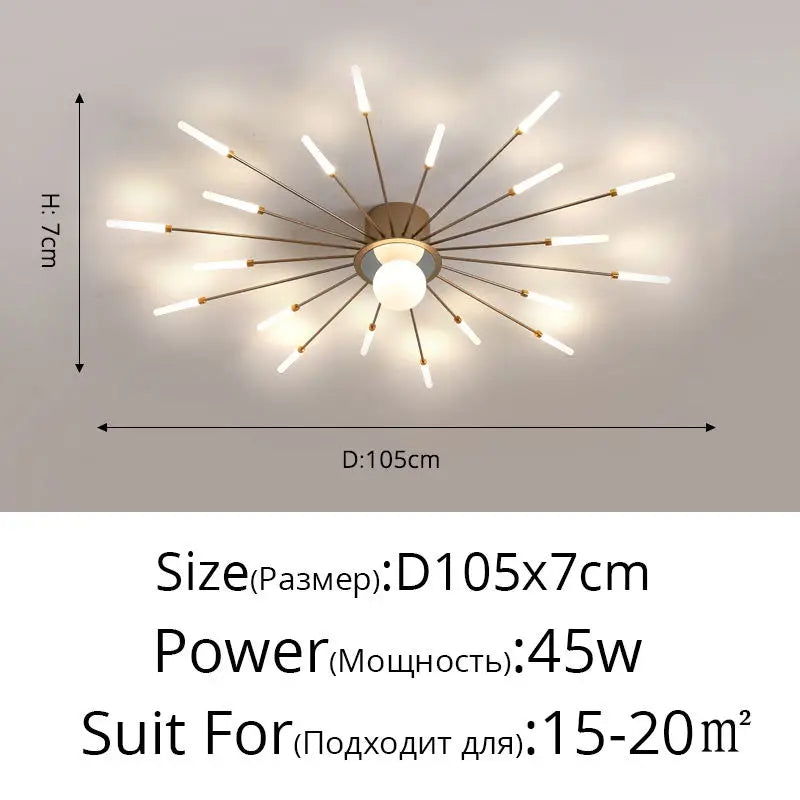 DecorBites™ LED Modern Ceiling Lights for Bedroom, Hall & Living Room