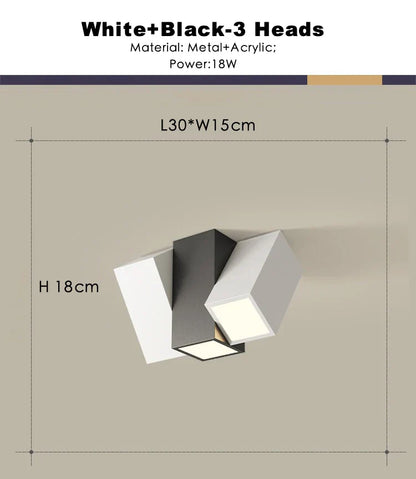 DecorBites™ 22W Dimmable Square LED Ceiling Spot Light for Indoor Lighting