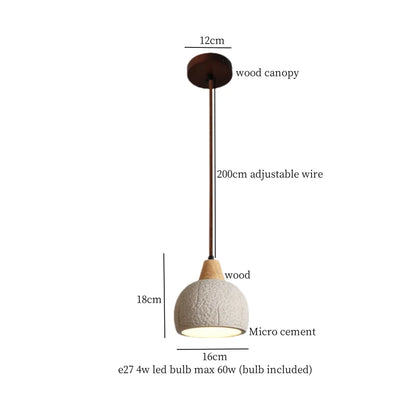 DecorBites™ Columnar Micro Cement LED Hanging Lamps | Home Decor Pendant Light