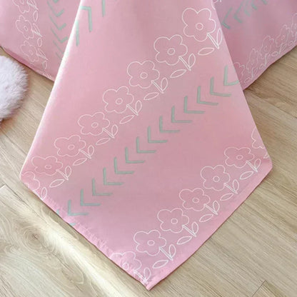 DecorBites™ Cartoon Print Polyester Bedding Set Full Size Soft Duvet Cover Set