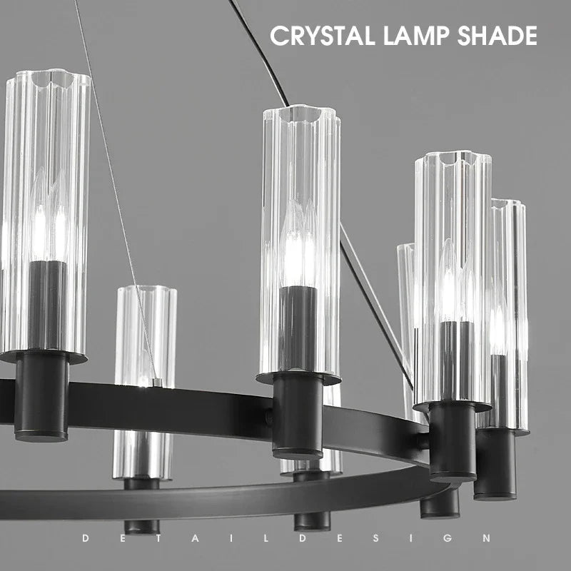 DecorBites™ Crystal Chandelier Pendant Lights - Luxury LED Lighting for Living Room
