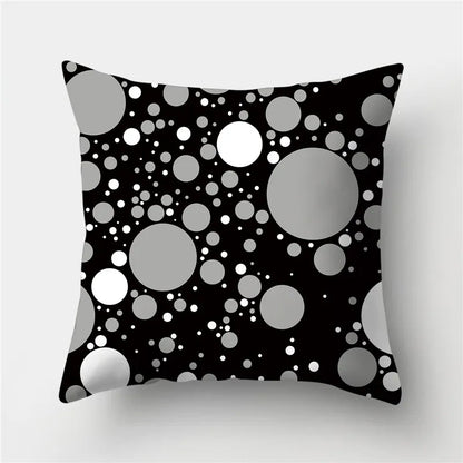 DecorBites™ Geometric Stripes Pillowcase 45x45cm Polyester Cushion Cover for Living Room