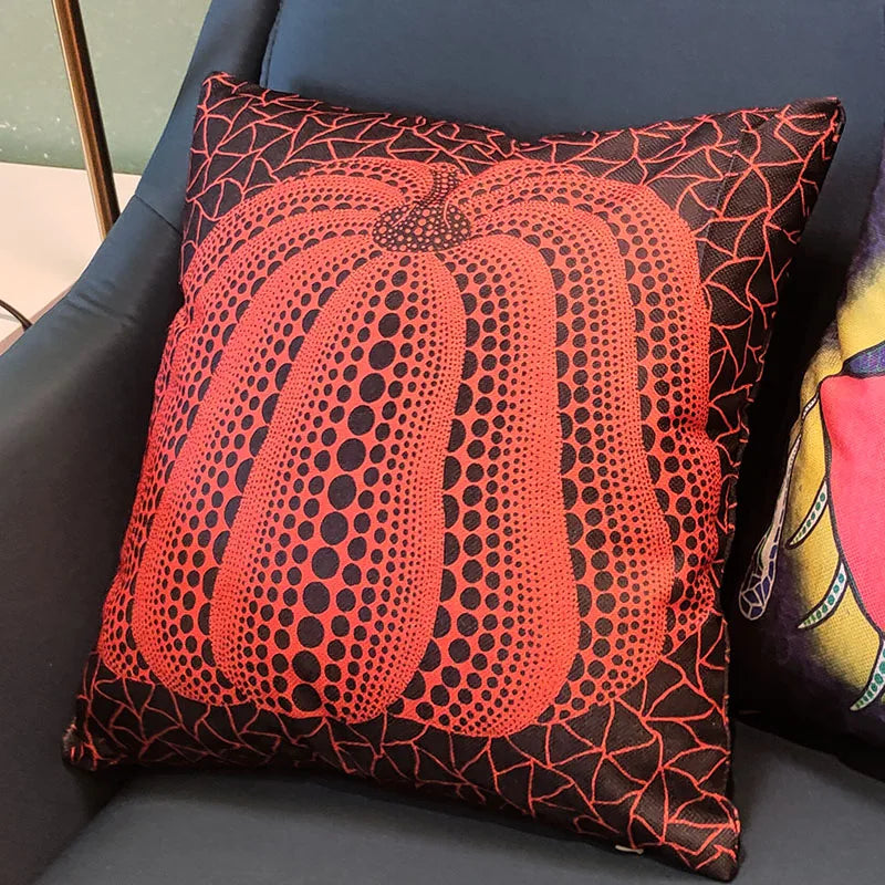DecorBites™ Cotton Pumpkin Pillowcase for Modern Sofa Decor - Thick & Stylish Cover
