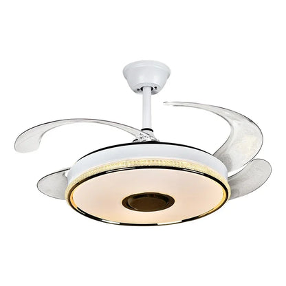 DecorBites™ 90 Modern Ceiling Fan with Bluetooth Speaker, LED Light, and Remote Control