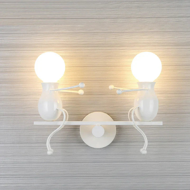 DecorBites™ Little Man LED Wall Light: Modern, Simple, Creative Design for Children's Bedroom