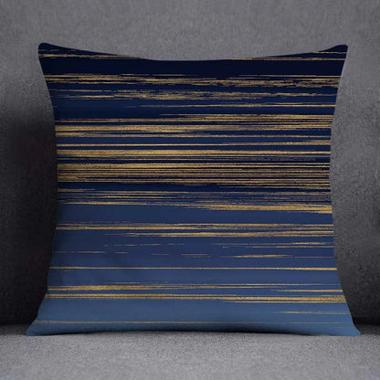 DecorBites™ Blue Geometric Floral Design Pillowcase - Modern Home Decor Cushion Cover