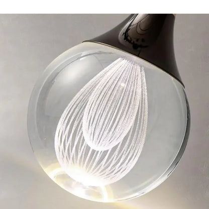 DecorBites™ Crystal LED Ball Pendant Chandelier for Dining Room, Bedroom, Kitchen, and Restaurant decor