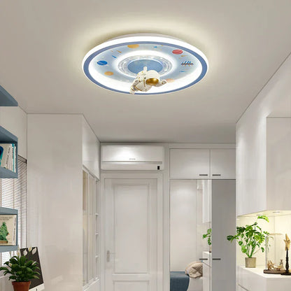 DecorBites™ Astronaut LED Ceiling Light for Kids' Room - Blue Cartoon Theme