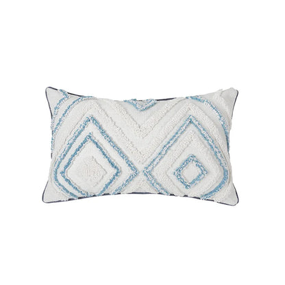 DecorBites™ Diamond Tufted Blue Cushion Cover for Sofa Bed 45x45cm/30x50cm