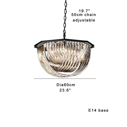 DecorBites™ Glass Crystal Pendant Lights for Kitchen Island Bar - Elegant Luxury LED Lamps