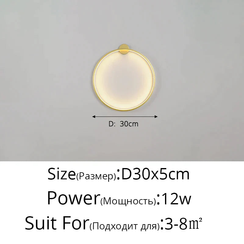 DecorBites™ Elegant Round Wall Sconces for Home Indoor Lighting