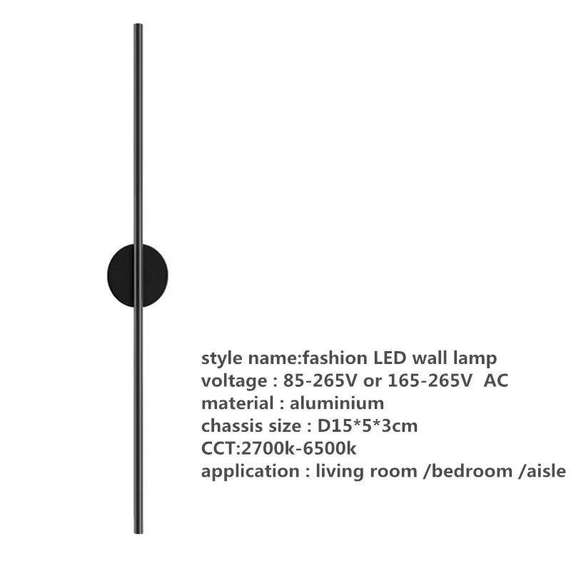 DecorBites™ Linear Tube LED Wall Lamp Living Room Bedside Foyer Corridor Sconce Panel
