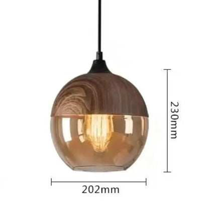 DecorBites™ Black Glass Pendant Light Fixture for Modern Indoor Decor and Dining Room