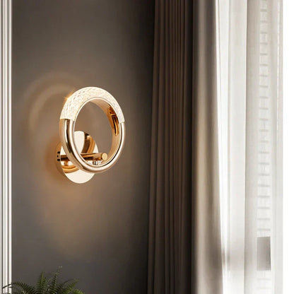 DecorBites™ Crystal LED Wall Lamp: Modern Nordic Sconces for Living Room Bedroom Decor