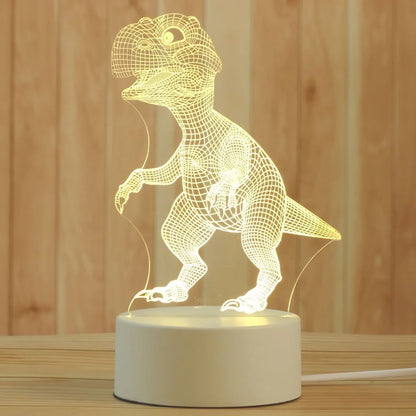 DecorBites™ 3D Acrylic Night Lamp | Boys Girls Gift Decor Bedroom Table Light