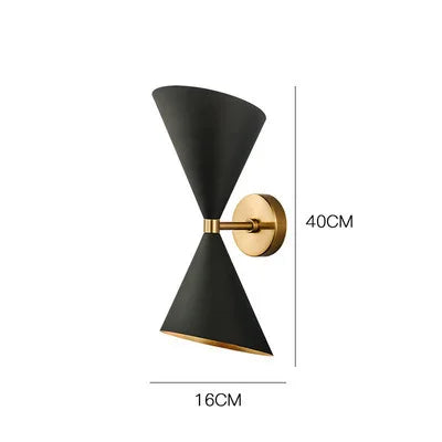 DecorBites™ Black LED Wall Lamp for Modern Home Lighting
