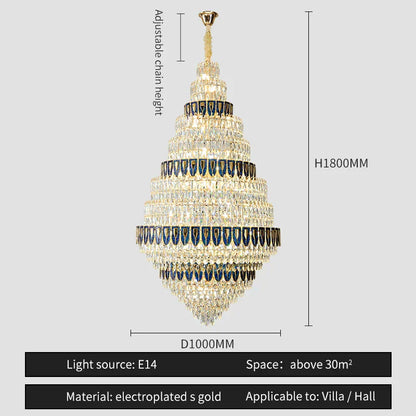 DecorBites™ Crystal Headlight Luxury Lighting for Villa, Hotel, and Restaurant
