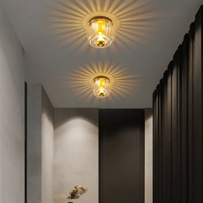 DecorBites™ LED Indoor Glass Wall Sconce Ceiling Chandelier for Living Room & Restaurant