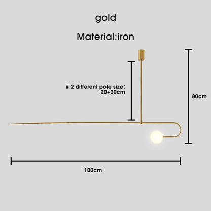 DecorBites™ Black Gold Chandelier Pendant Nordic Modern Lamp