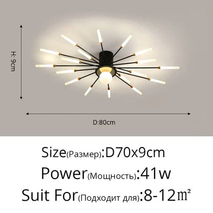 DecorBites™ LED Modern Ceiling Lights for Bedroom, Hall & Living Room