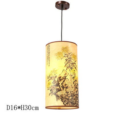 DecorBites™ Antique Wood Pendant Lights for Dining Room, LED Living Room Decor Lighting Fixtures