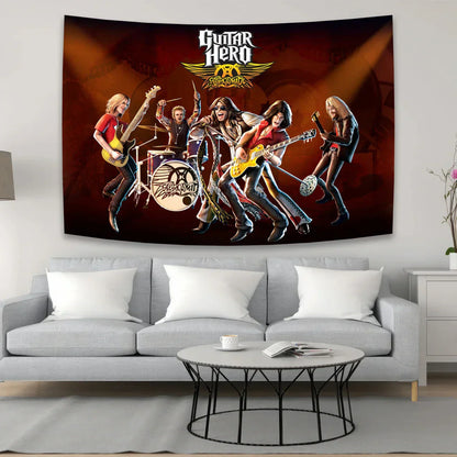 DecorBites™ Aerosmith Band Tapestry Room Decor Art Flag Bohemia Aesthetic Wall Hanging