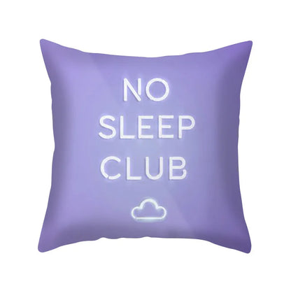 DecorBites™ Blue Purple Polyester Pillow Case Throw Pillow Cover for Home Office Bedroom Sofa
