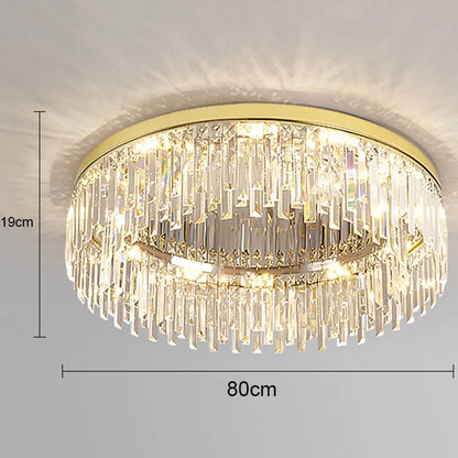 DecorBites™ Crystal Ceiling Lamp: Modern Minimalist Light Luxury for Home Indoor Lighting