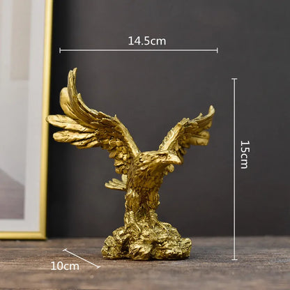 ™ Golden Eagle Resin Sculpture Falcon Home Decor Figurine