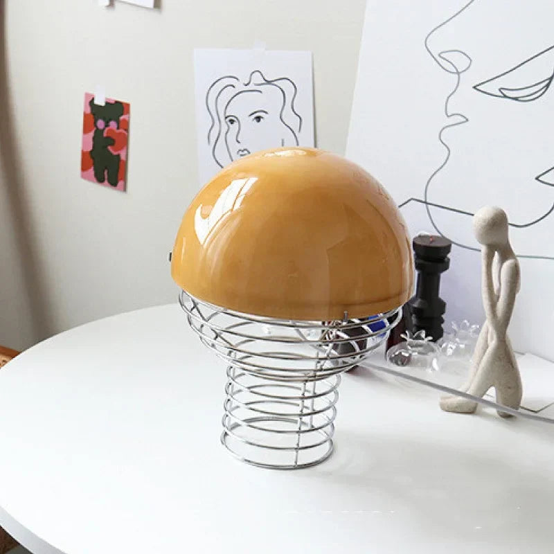DecorBites™ Glass Table Lamp Homestay Retro Decoration Bedside Living Room Children's Bedroom