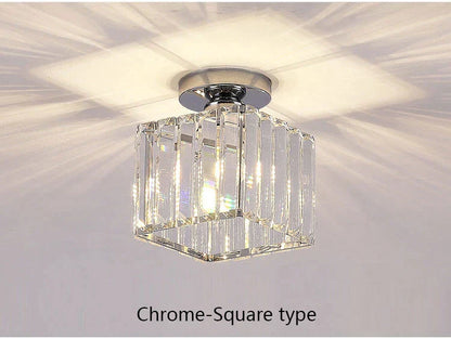 DecorBites™ Crystal LED Chandelier for Aisle, Hallway, and Living Spaces